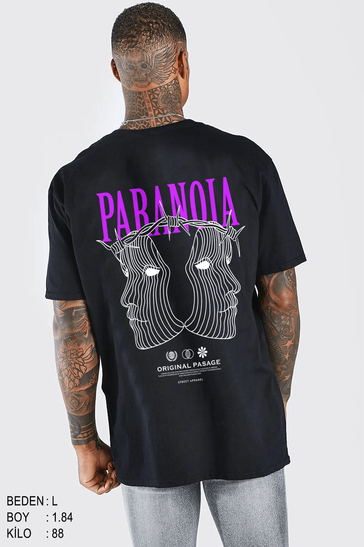 Paranoia Oversize Man T-shirt – Pasageusa Paranoia Oversize Man T-shirt – Pasageusa