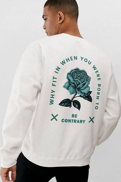 Be Contrary Oversize Man Sweatshirt