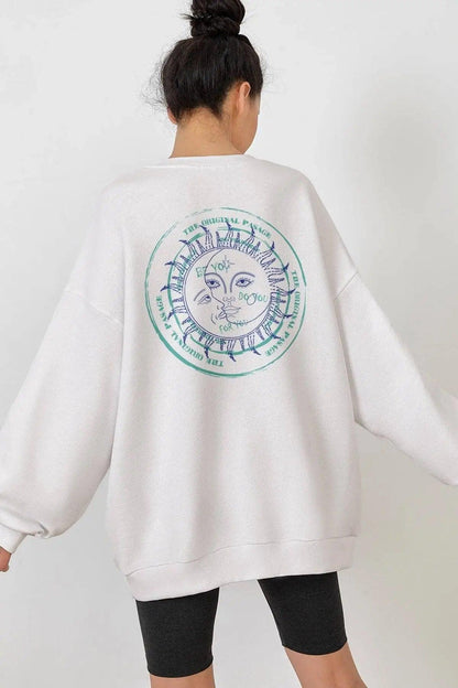 Bohemian Oversize Woman Sweatshirt