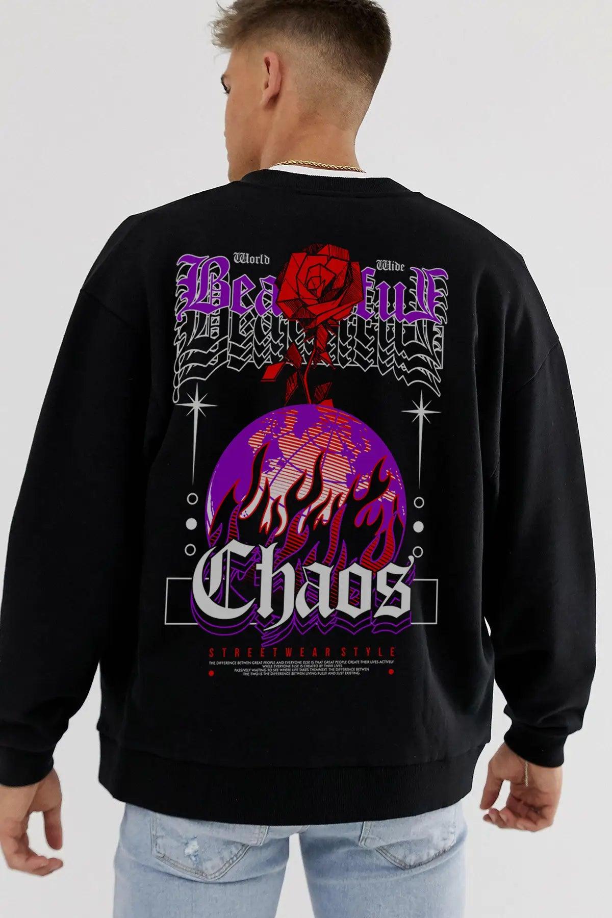 Chaotic Oversize Man Sweatshirt