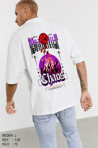 Chaotic Oversize Man T-shirt – Pasageusa Chaotic Oversize Man T-shirt – Pasageusa