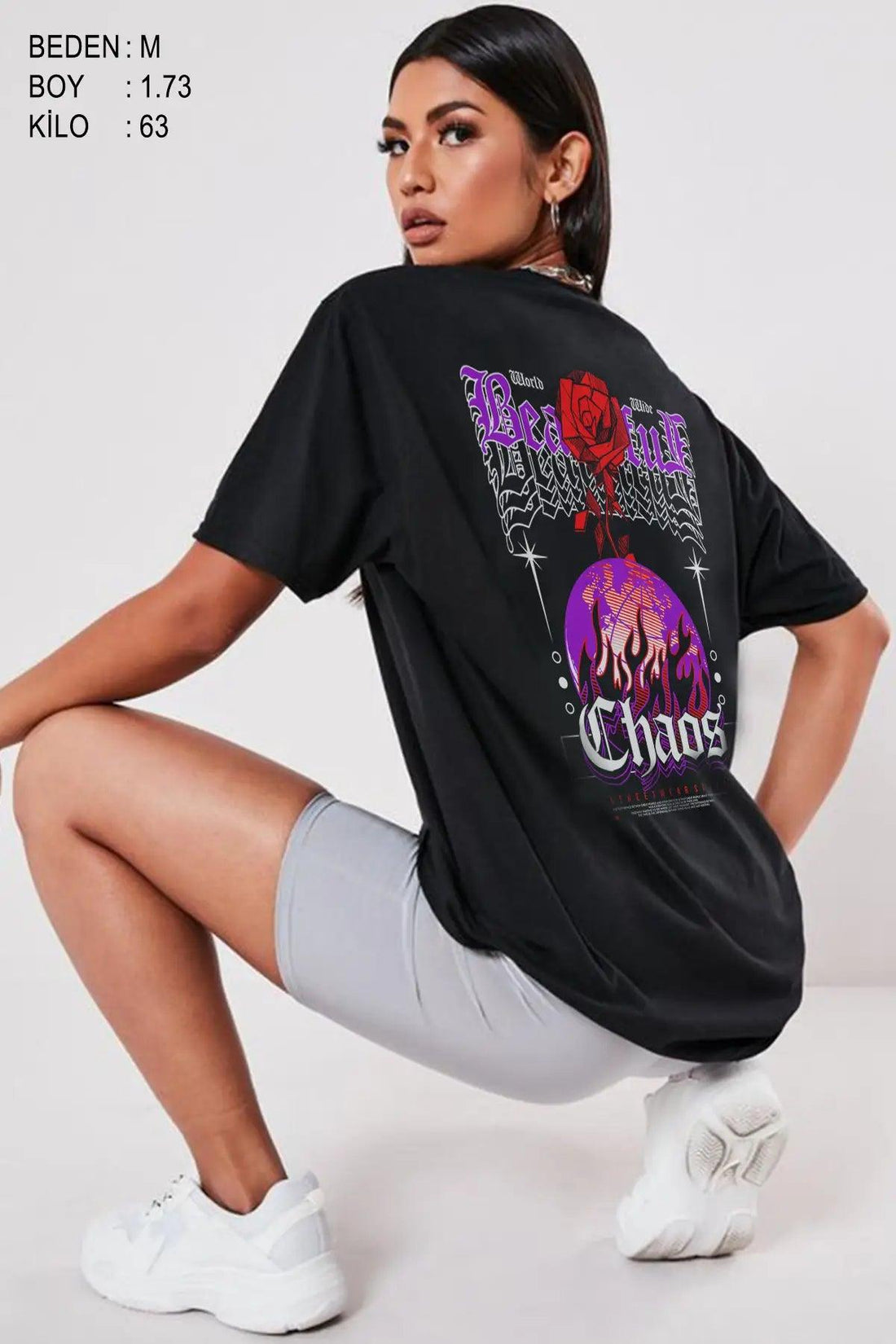 Chaotic Oversize Woman T-shirt