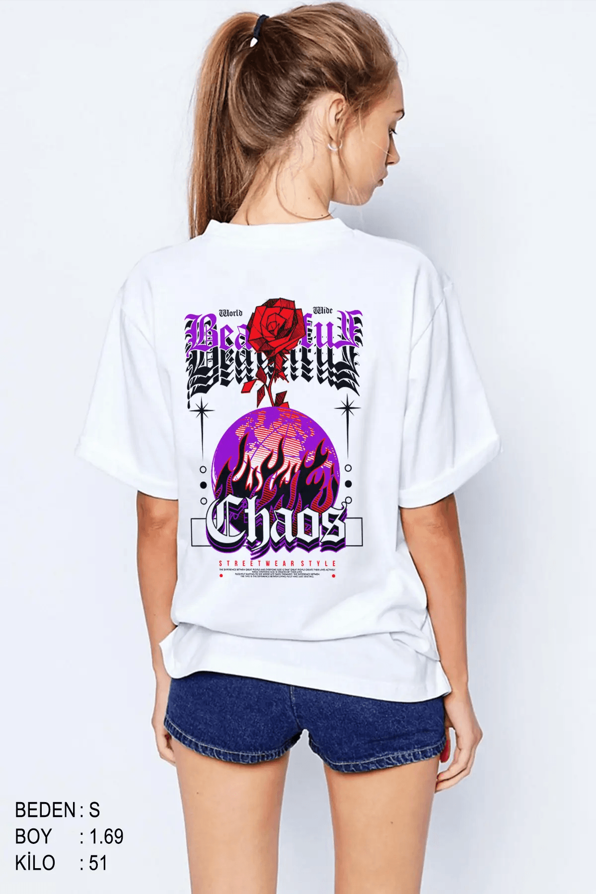 Chaotic Oversize Woman T-shirt