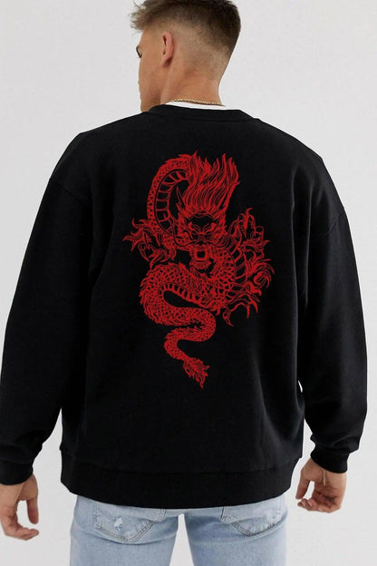 Dragon Oversize Man Sweatshirt