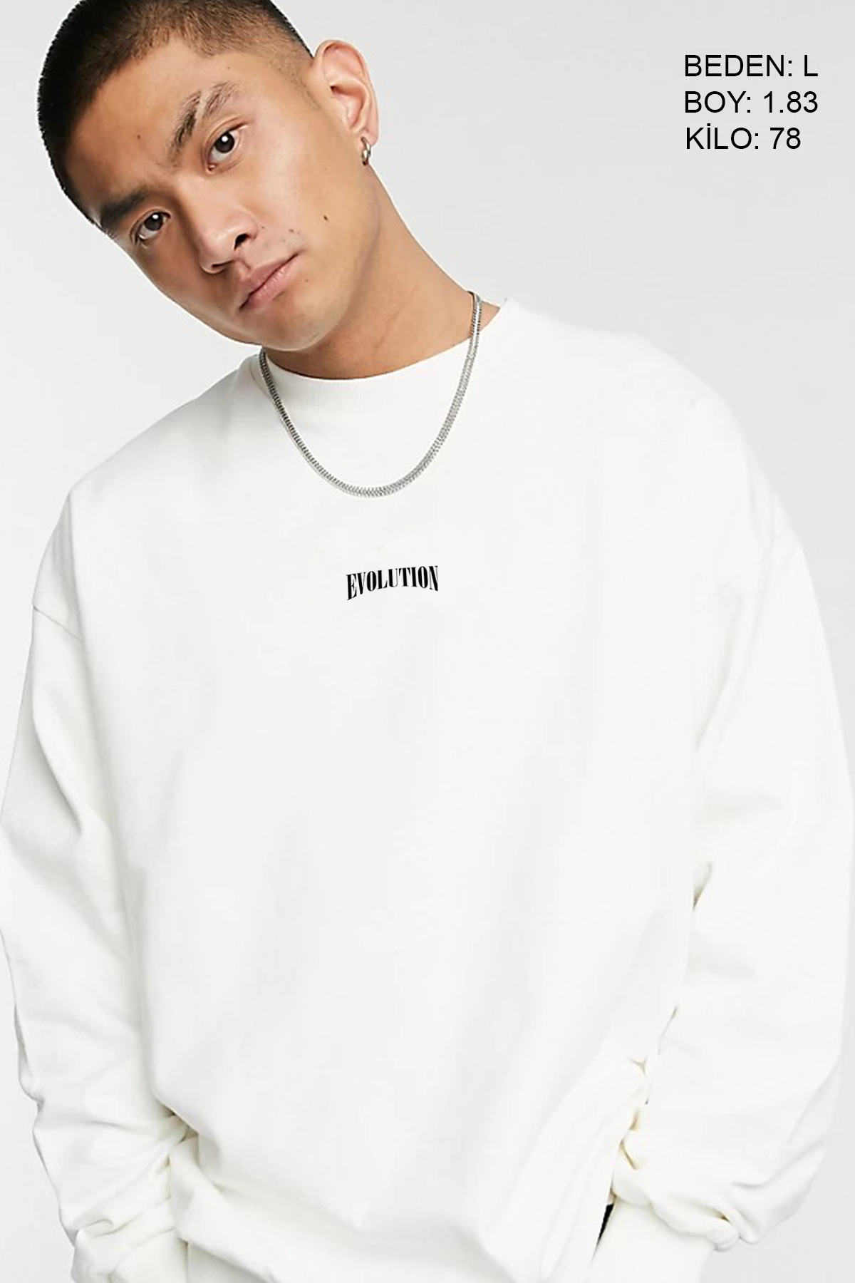 Evolution Oversize Man Sweatshirt