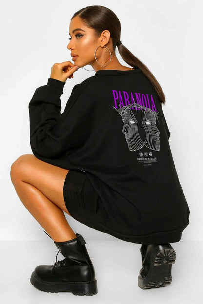 Paranoia Oversize Woman Sweatshirt