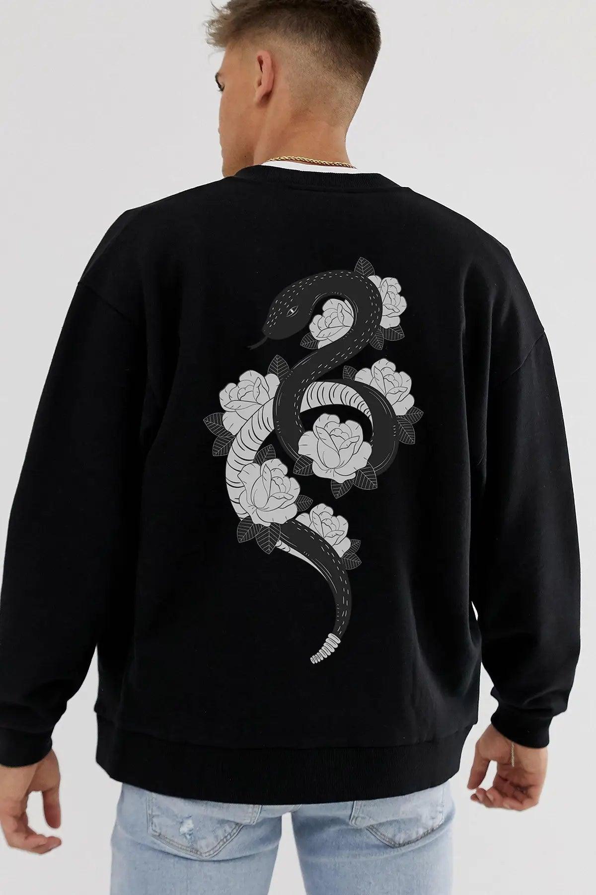 Snake Oversize Man Sweatshirt