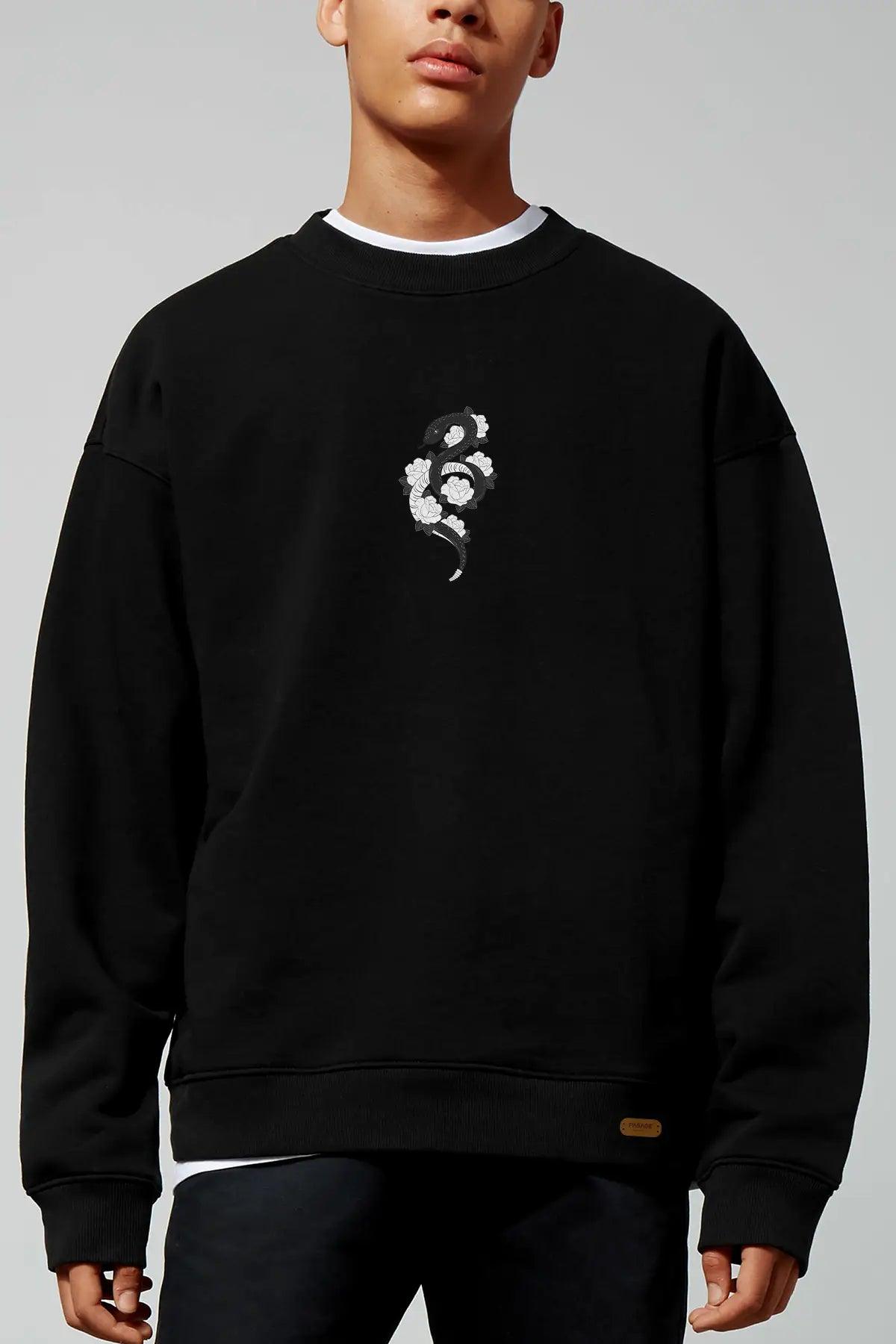 Snake Oversize Man Sweatshirt