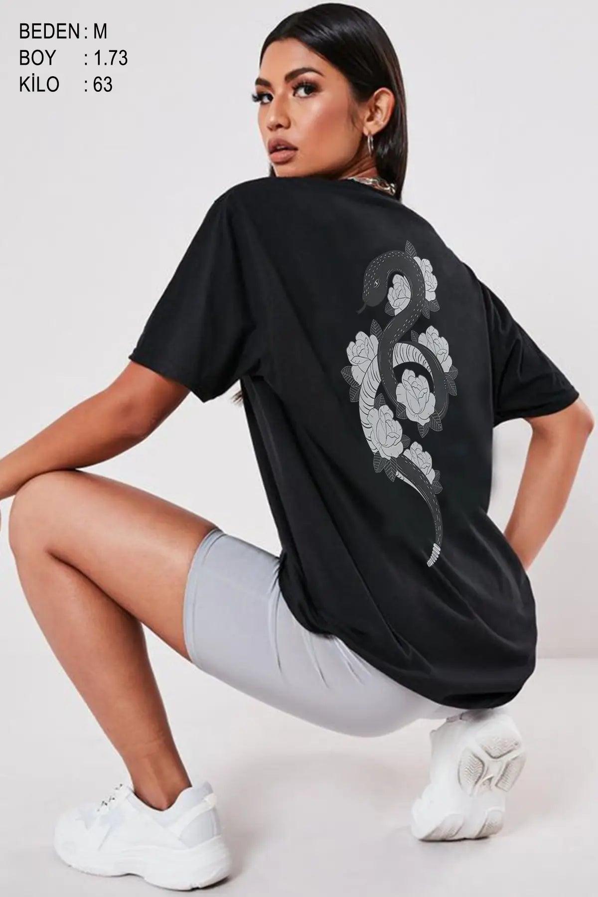 Snake Oversize Woman T-shirt