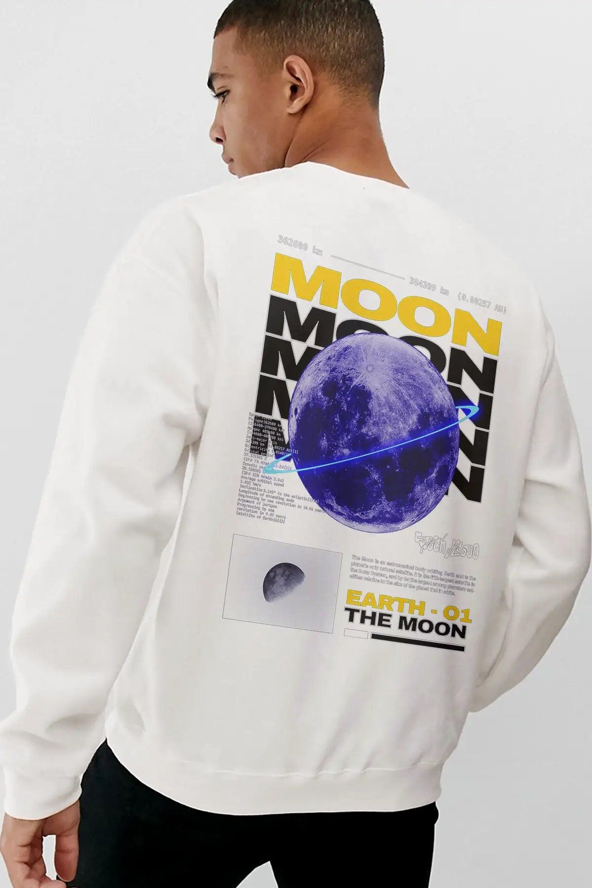 The Moon Oversize Man Sweatshirt