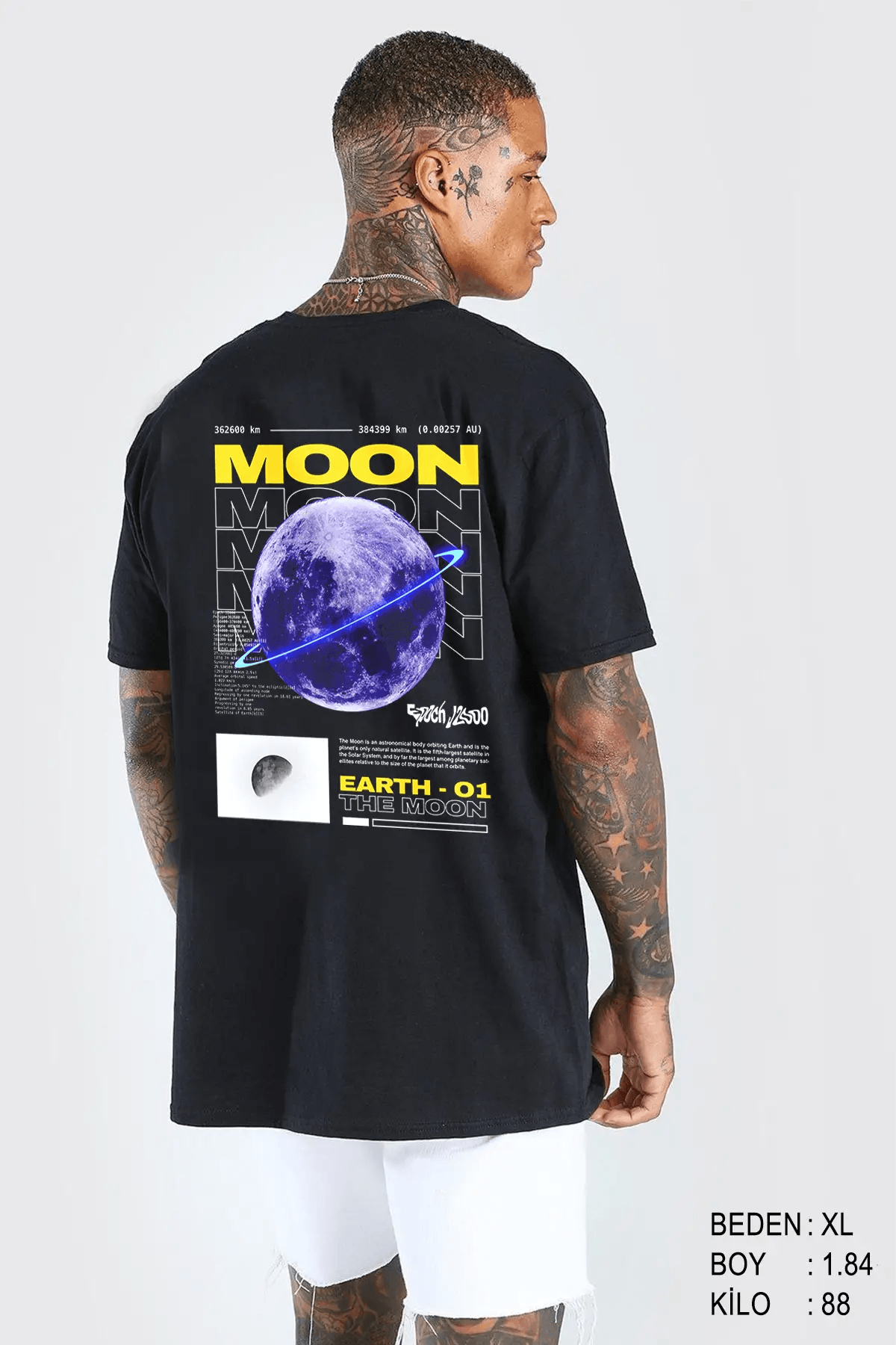 The Moon Oversize Man T-shirt