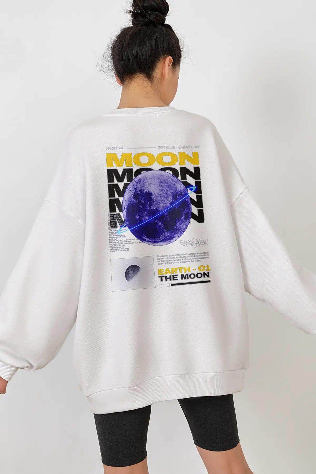 The Moon Oversize Woman Sweatshirt