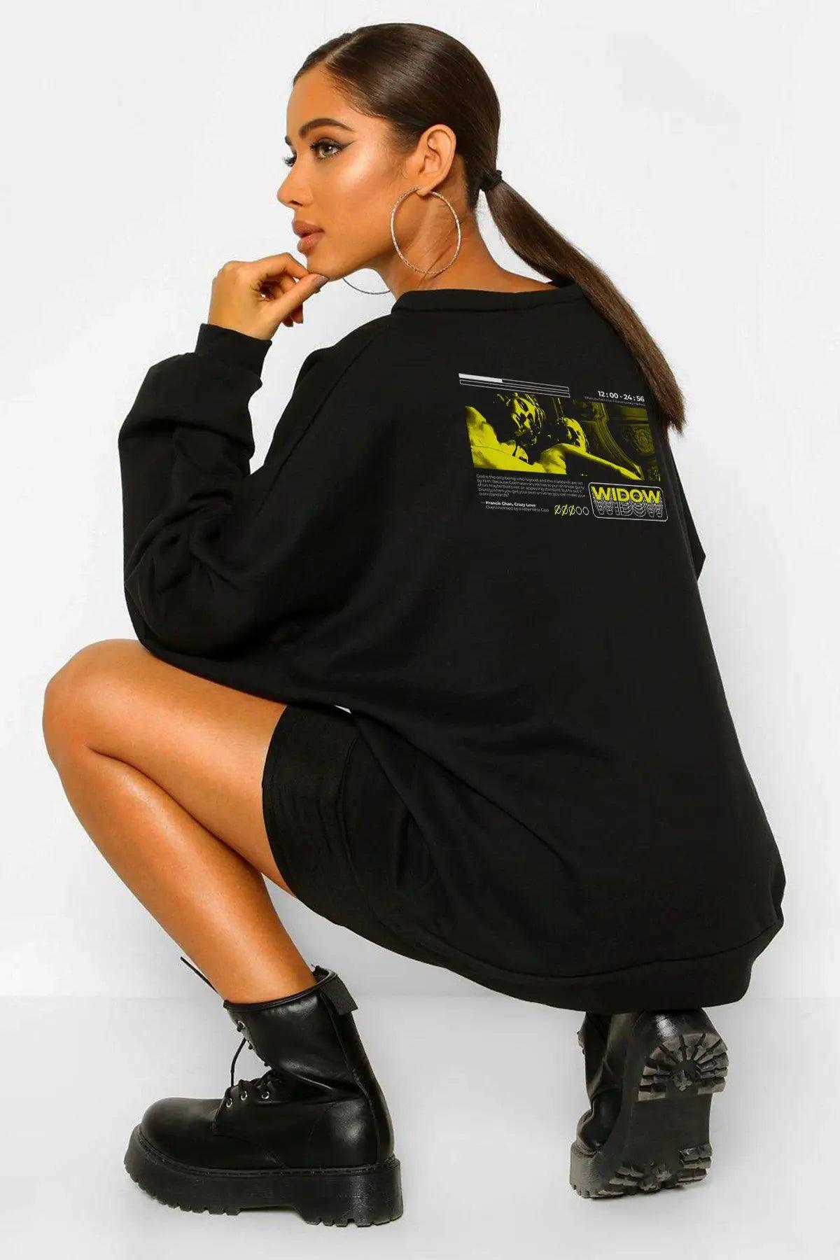 Widow Oversize Woman Sweatshirt